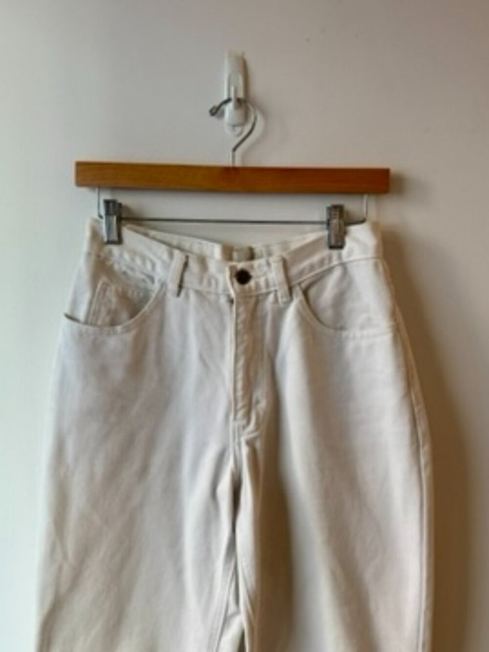Vintage White High-Rise Jeans, Size 6